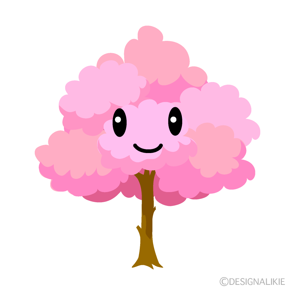 かわいい桜の木イラスト