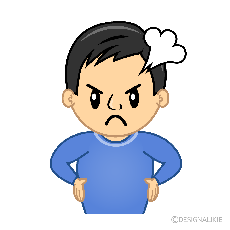 Cute Angry Father Clipart