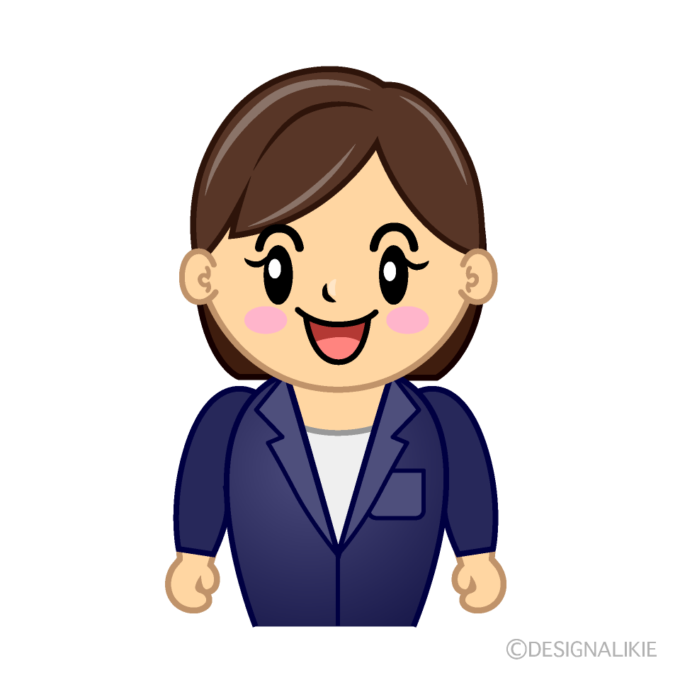 Cute Smiling OL Clipart