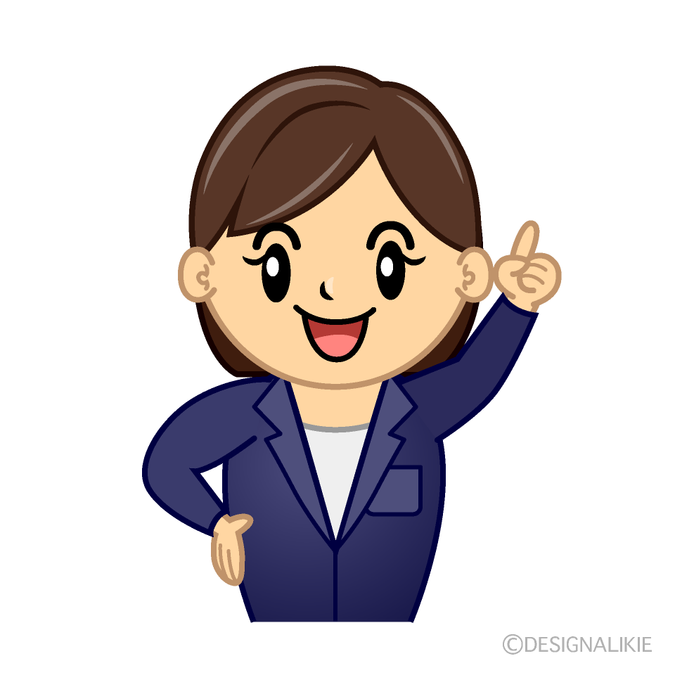 Cute Pointing OL Clipart