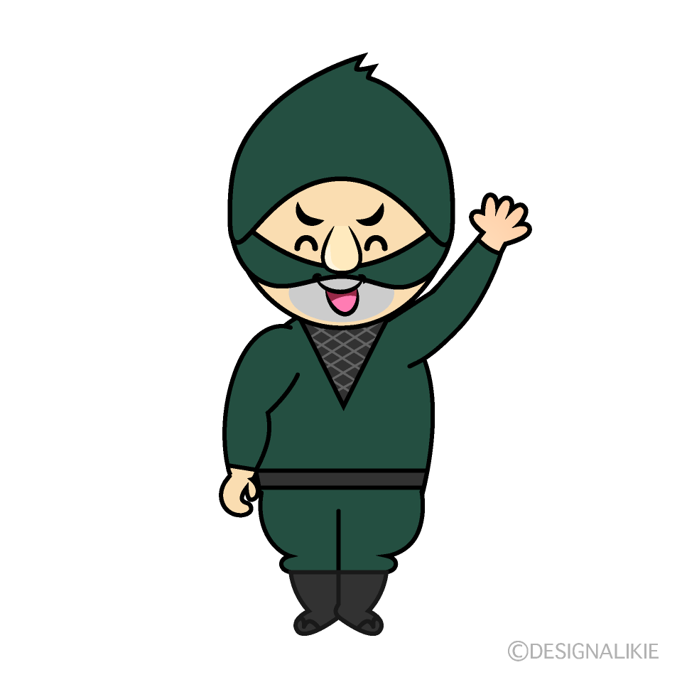 かわいい笑顔の泥棒イラスト