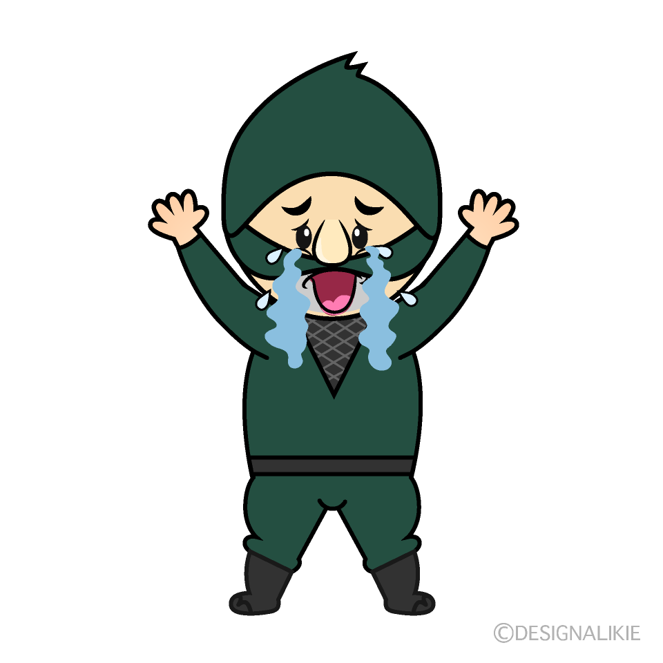 かわいい泣く泥棒イラスト
