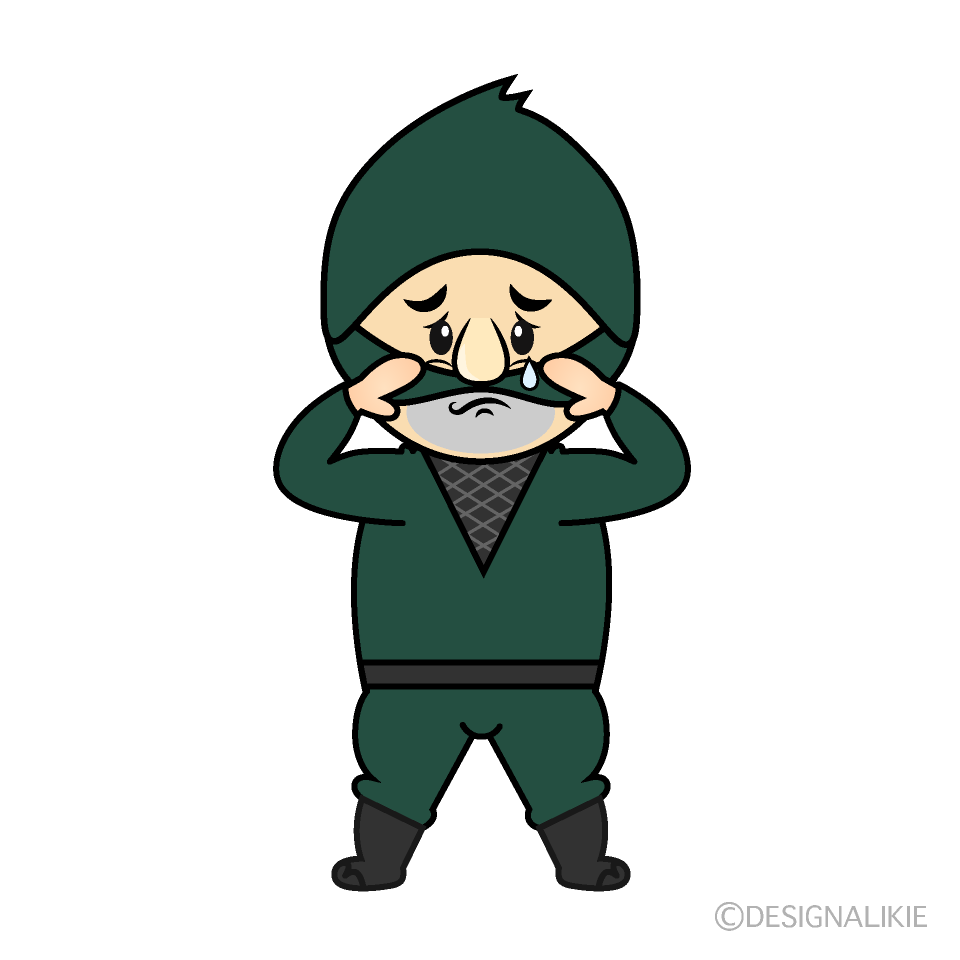 かわいい悲しい泥棒イラスト