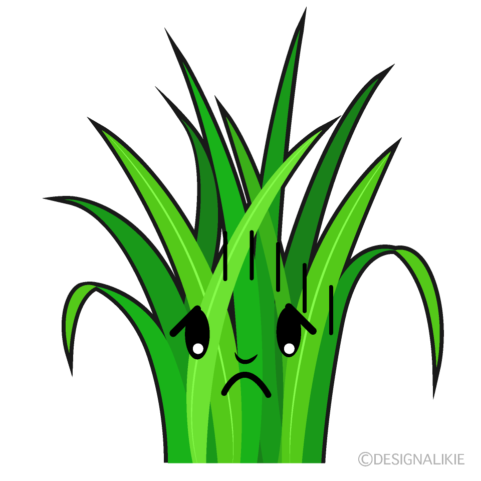 かわいい落ち込む草イラスト