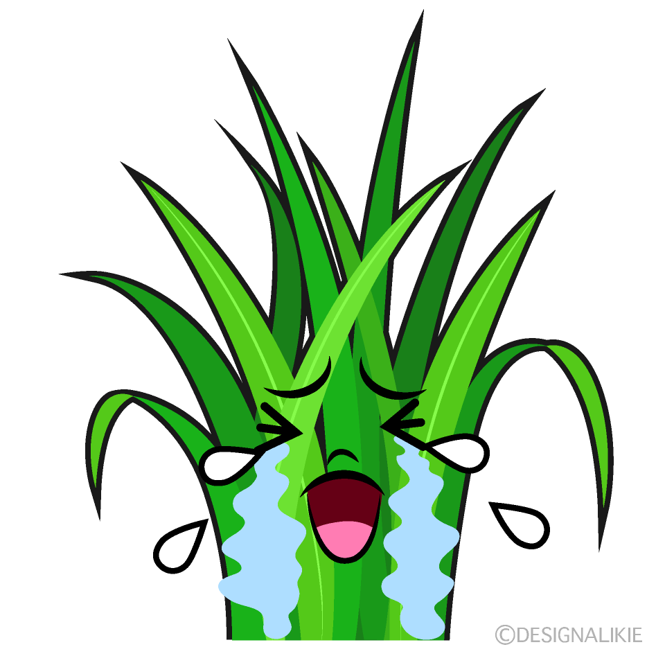 かわいい泣く草イラスト