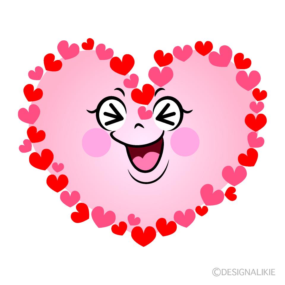 Cute Laughing Heart Wreath Clipart
