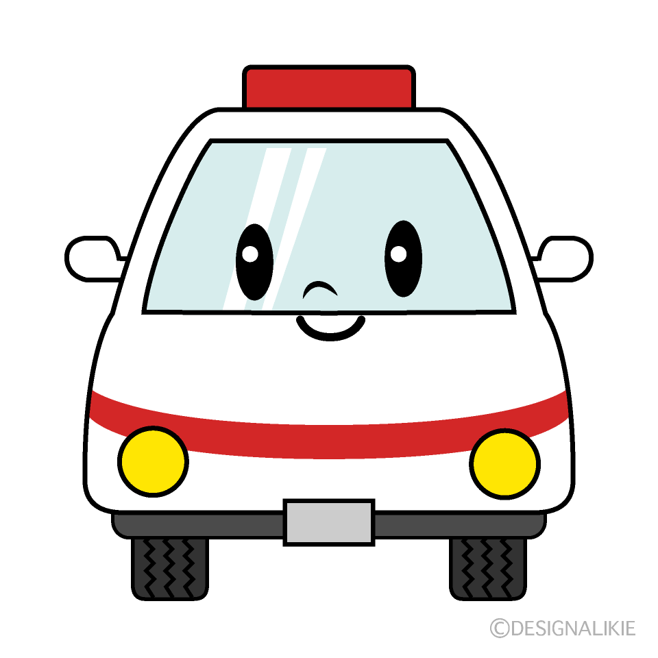 かわいい救急車イラスト