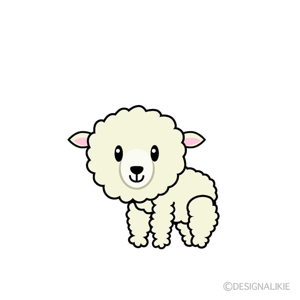 かわいいヒツジイラスト