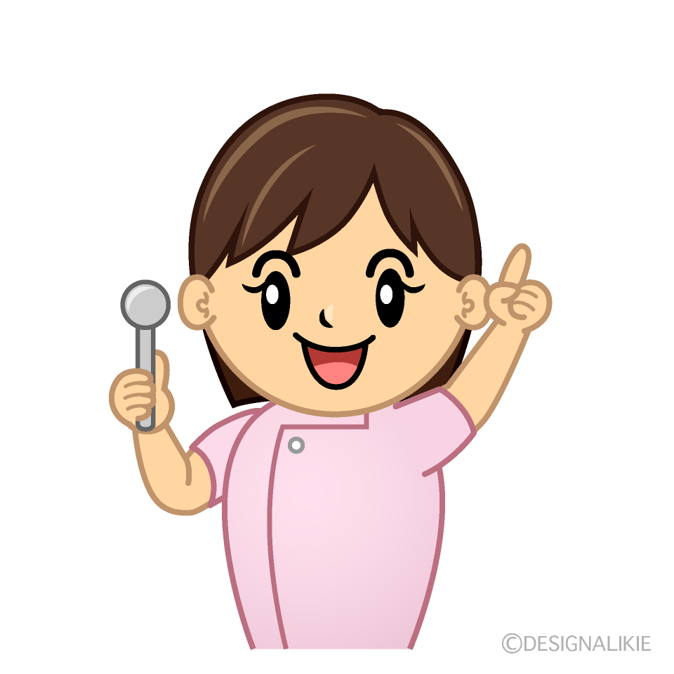 Cute Pointing Dental Hygienist Clipart