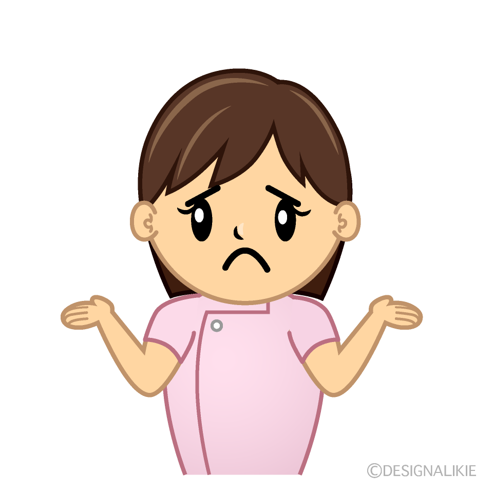 Cute Troubled Dental Hygienist Clipart