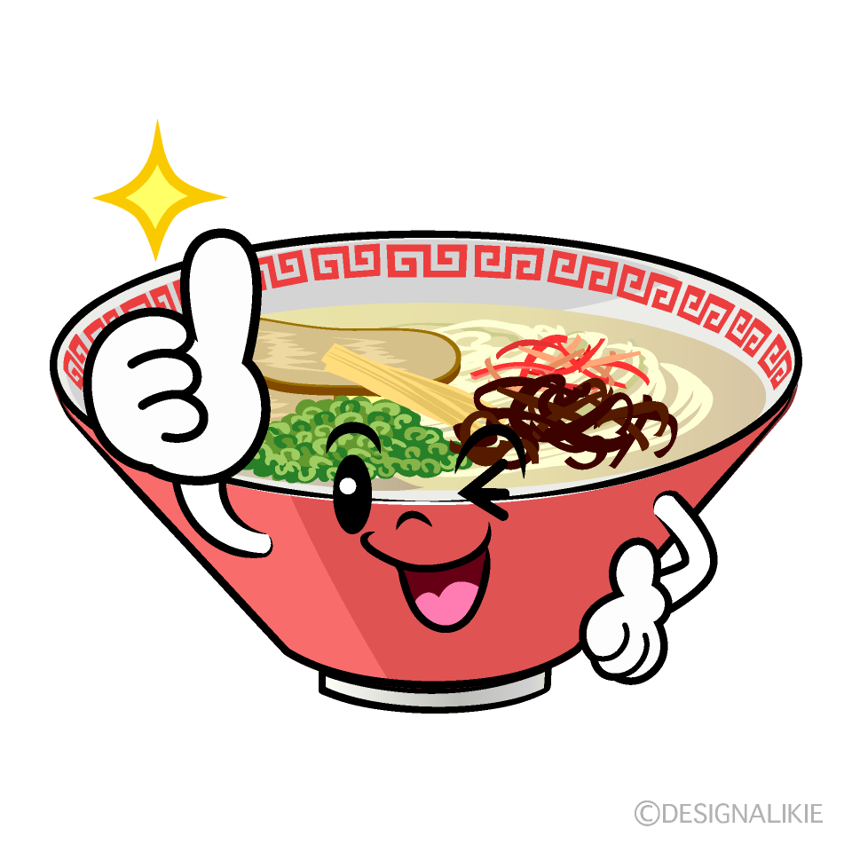 かわいいいいね！のラーメンイラスト