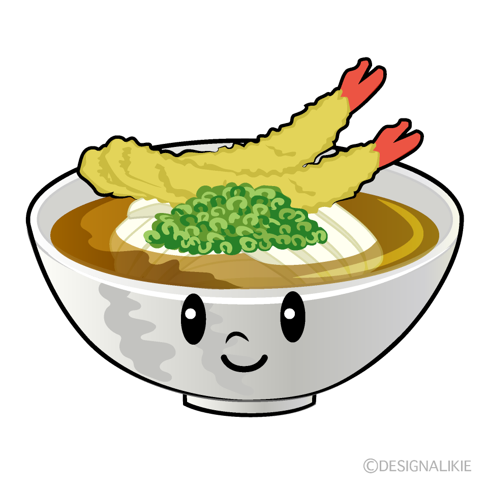 かわいいうどんイラスト