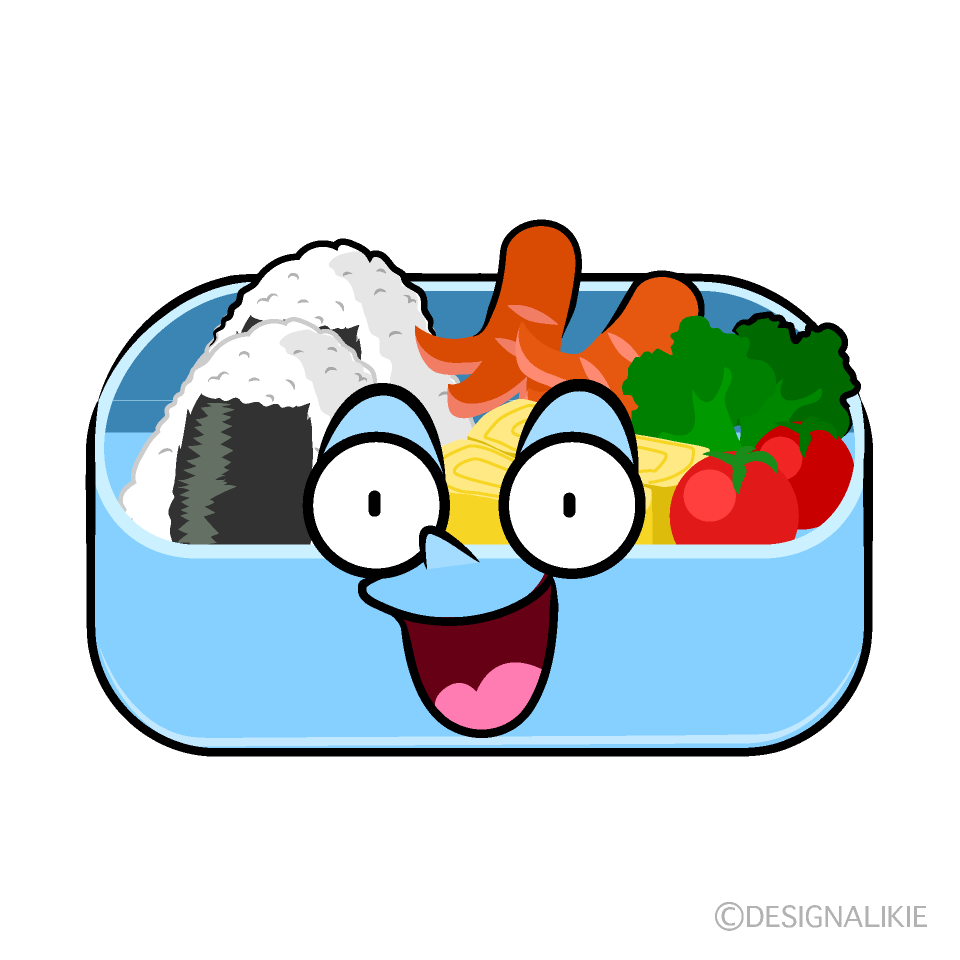 かわいい驚くお弁当イラスト