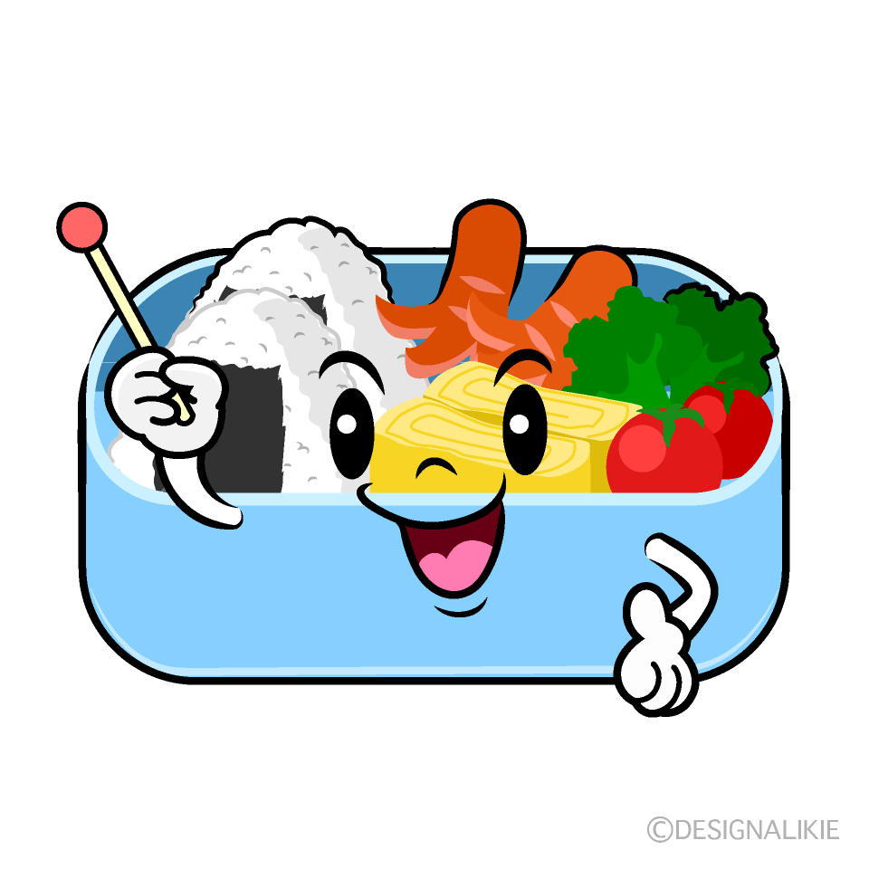 かわいい話すお弁当イラスト