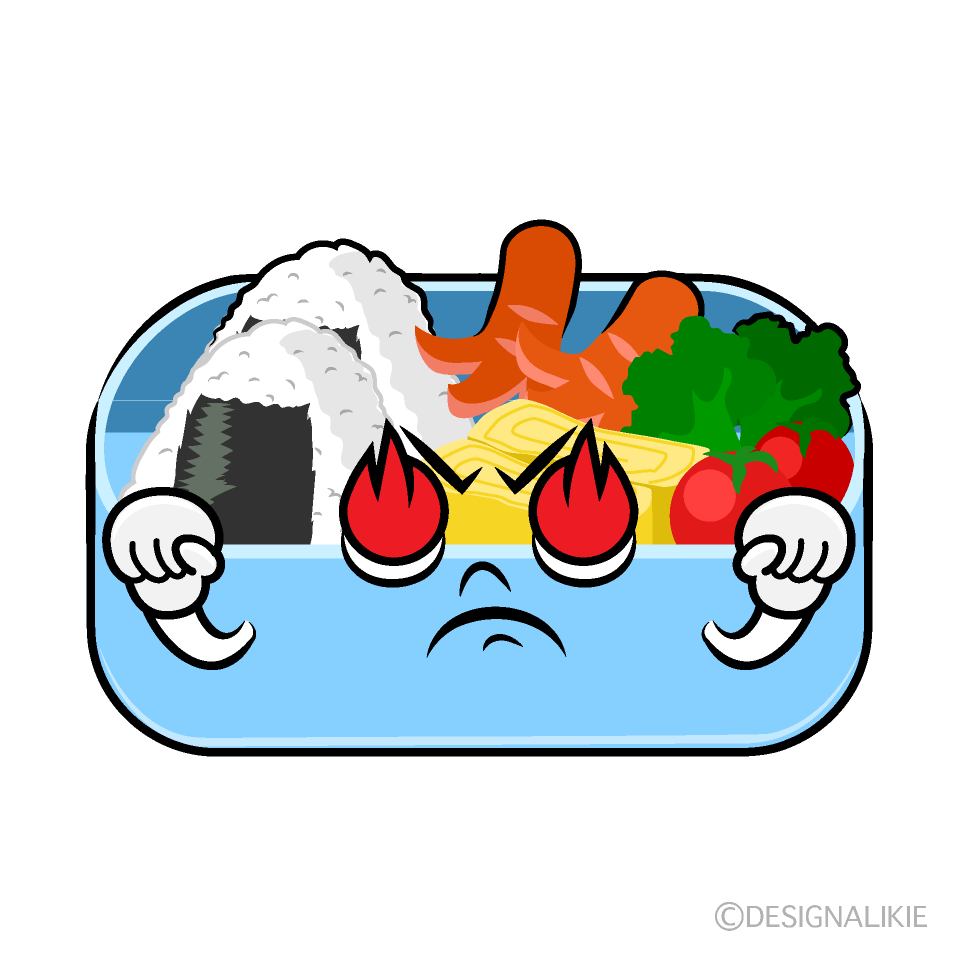 かわいい熱意のお弁当イラスト