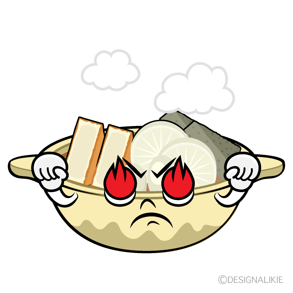 かわいい熱意のおでんイラスト