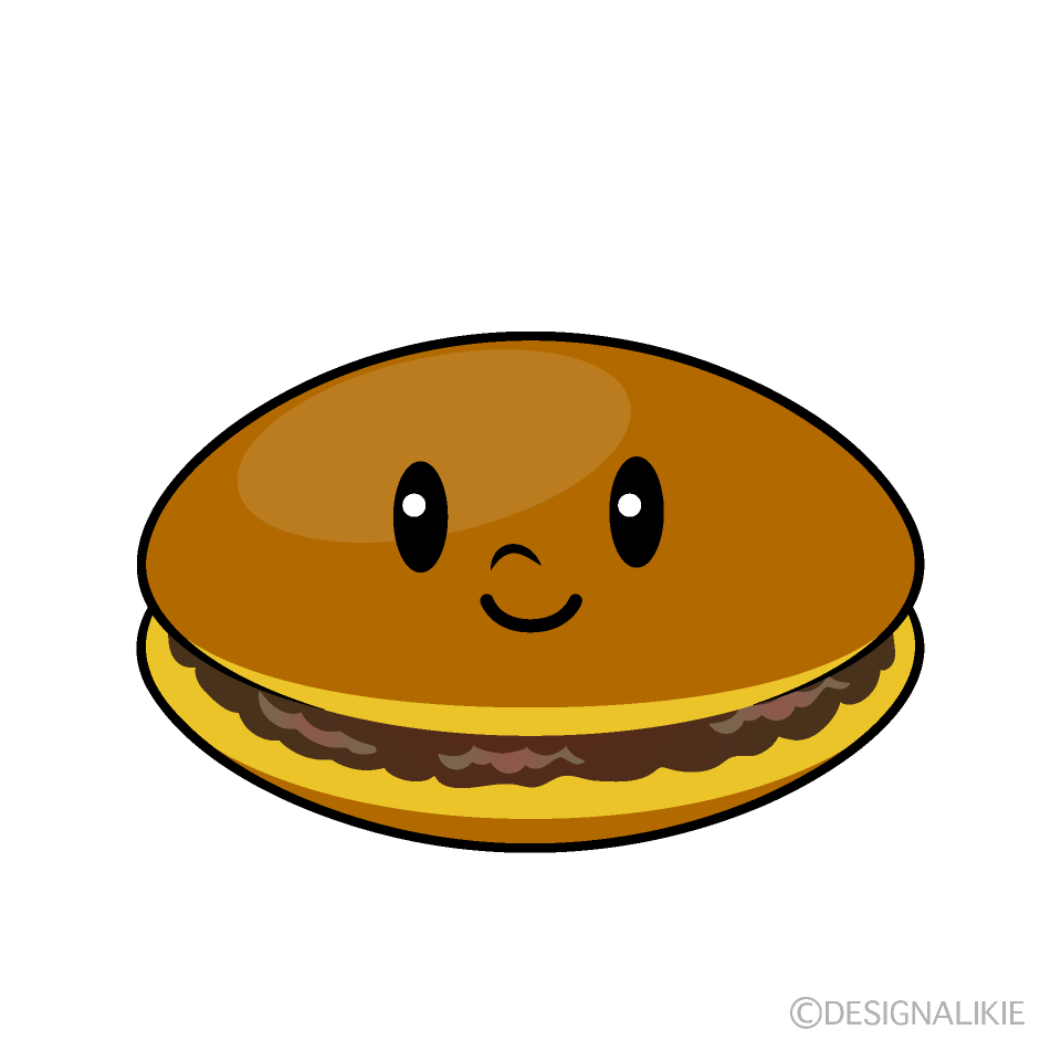 かわいいどら焼きイラスト