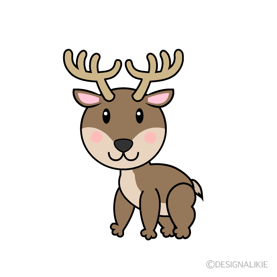 かわいいトナカイイラスト
