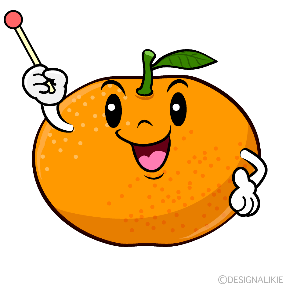 Cute Talking Mikan Clipart