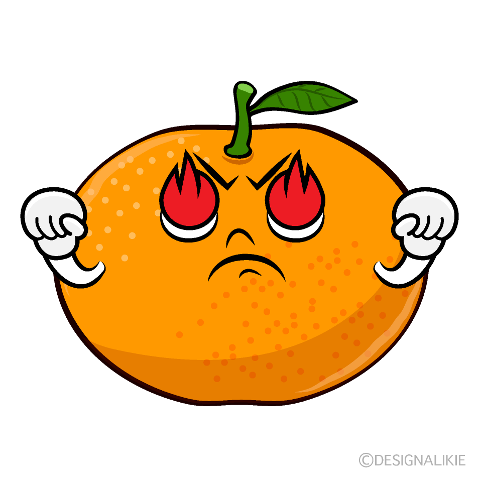 Cute Passionate Mikan Clipart