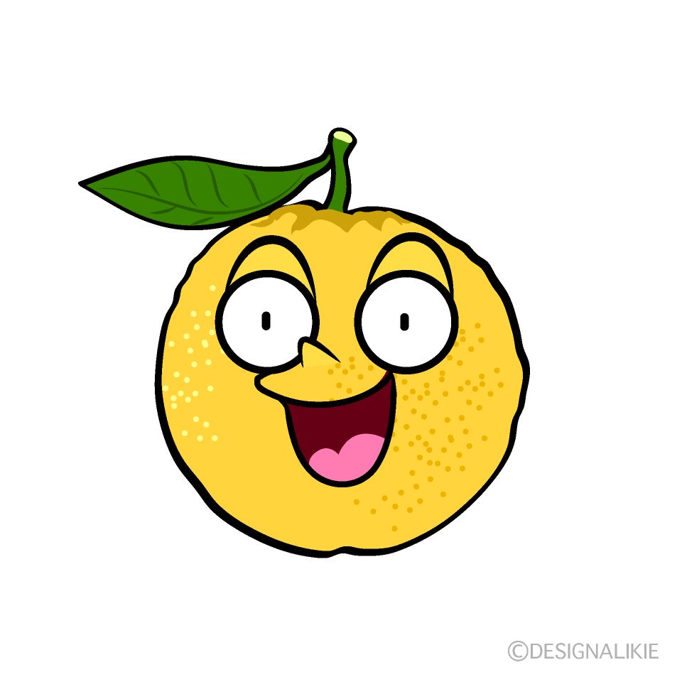 Cute Surprised Yuzu Clipart