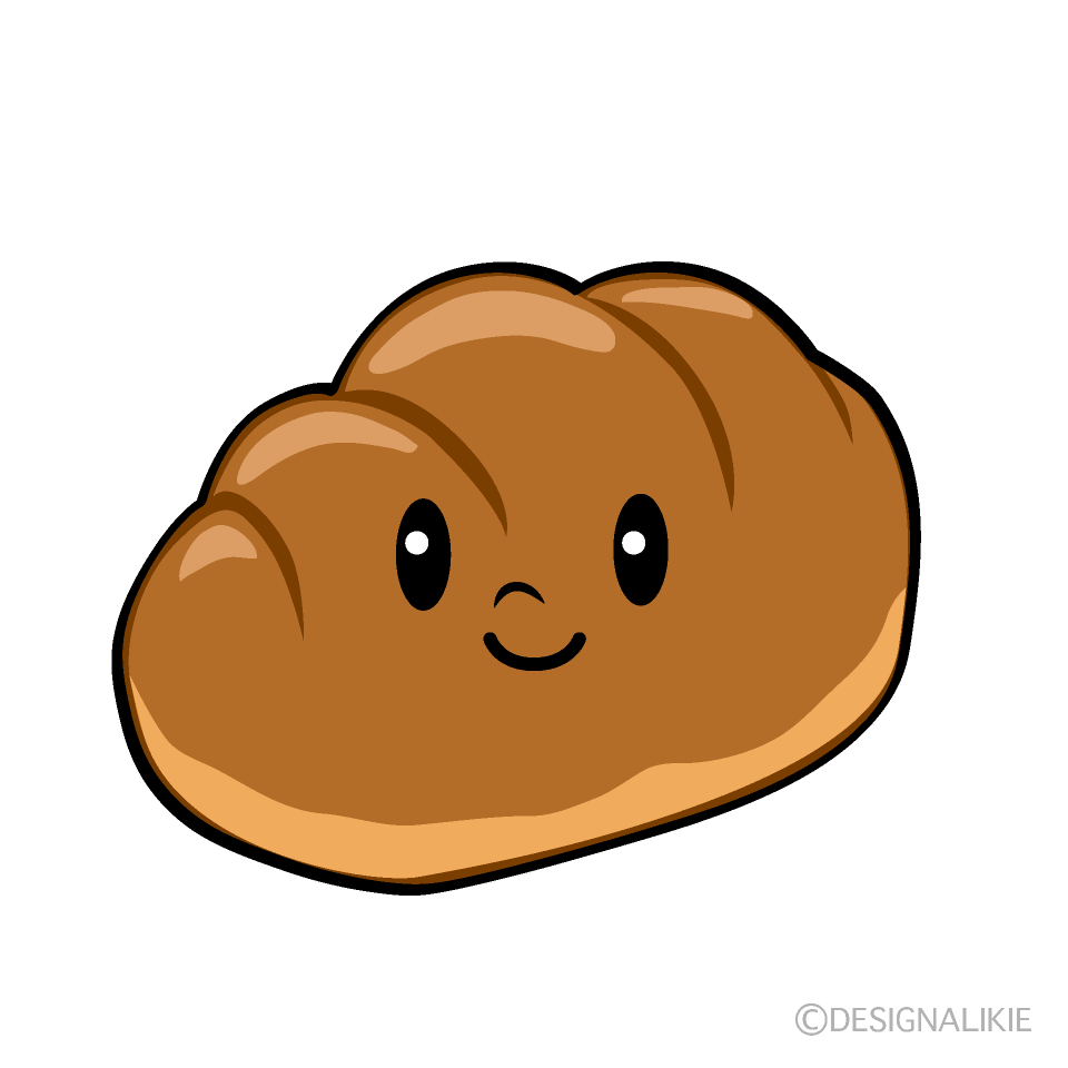 かわいいロールパンイラスト
