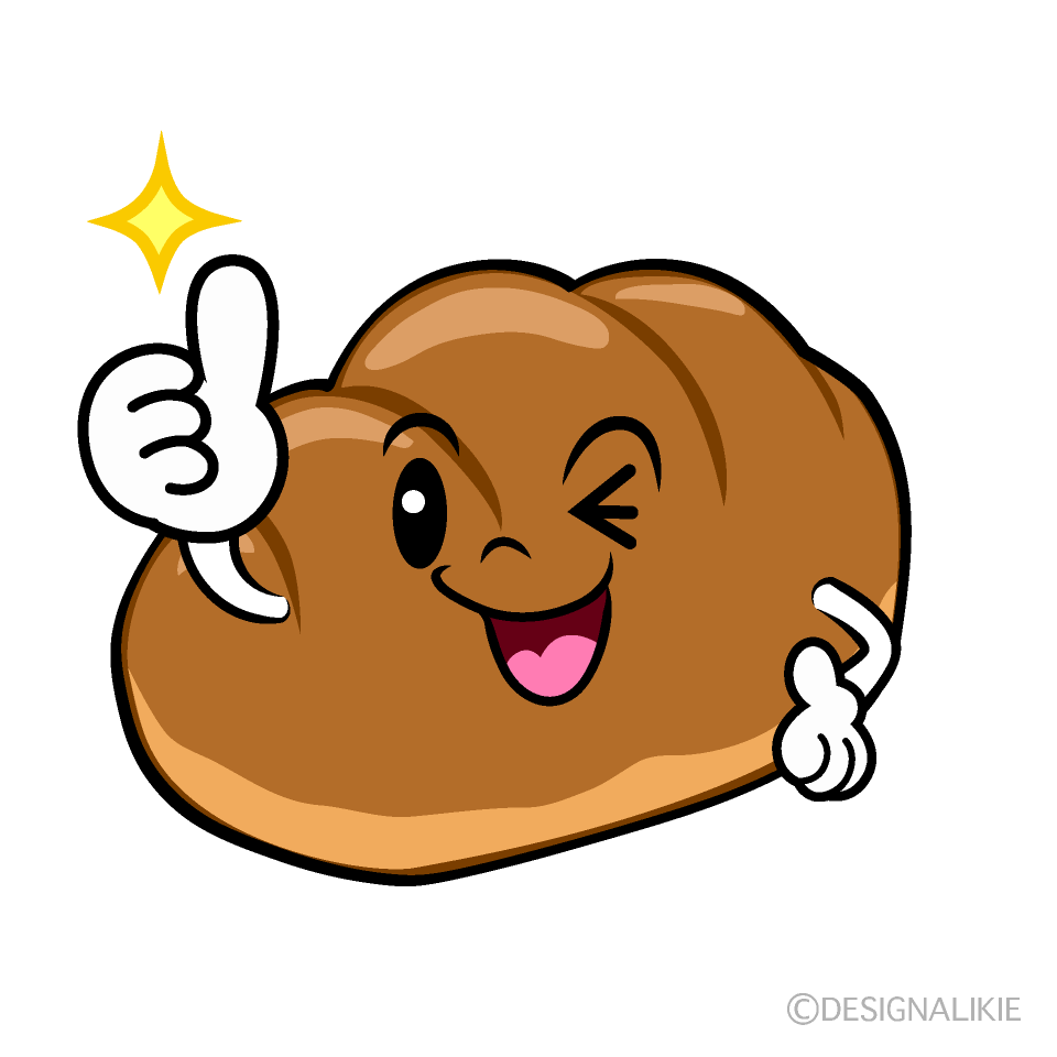 かわいいいいね！のロールパンイラスト