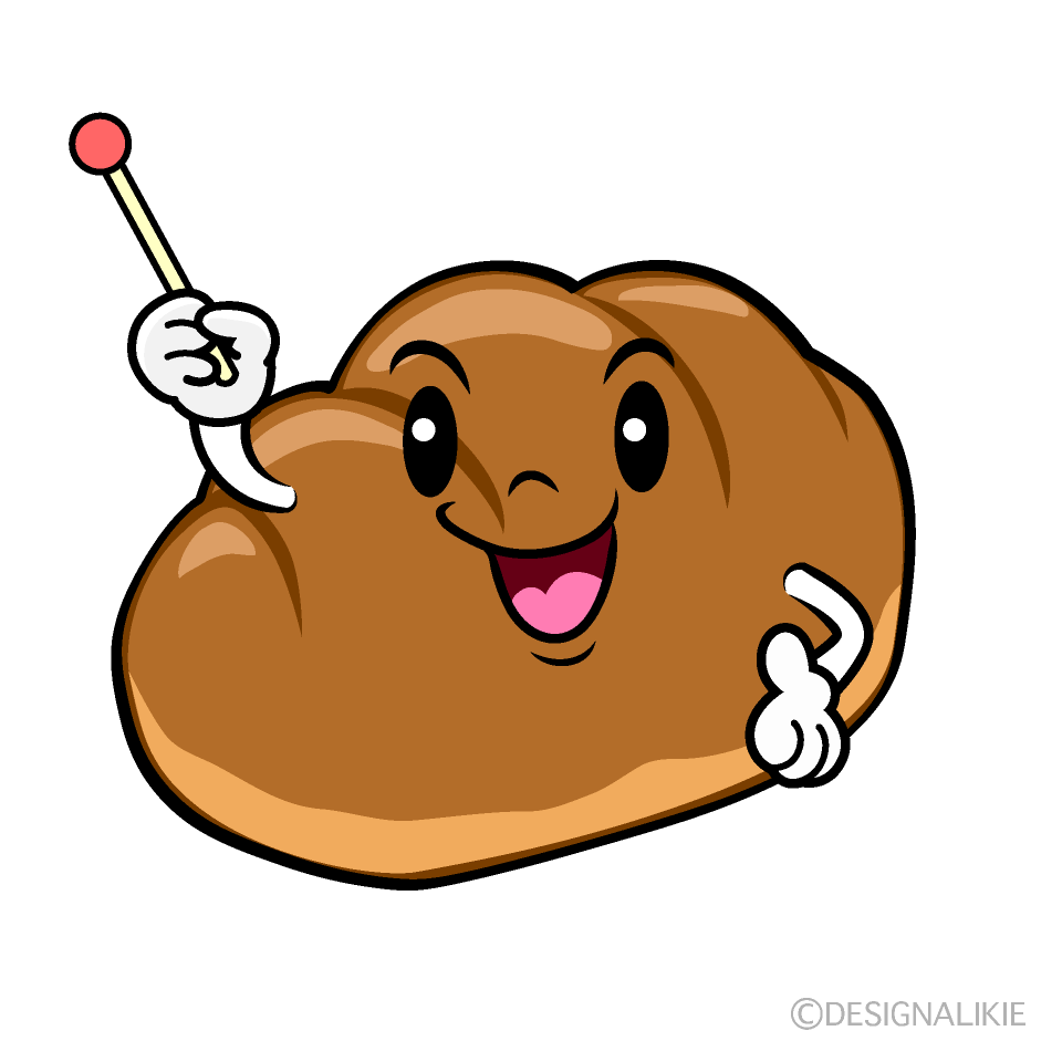 かわいい話すロールパンイラスト