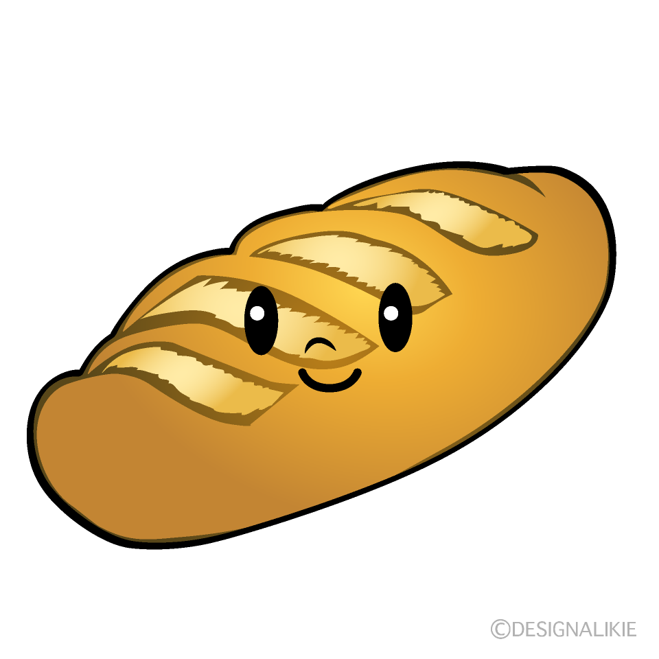 かわいいフランスパンイラスト