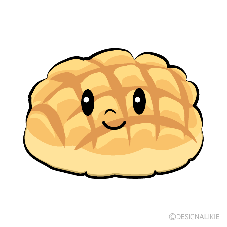 かわいいメロンパンイラスト