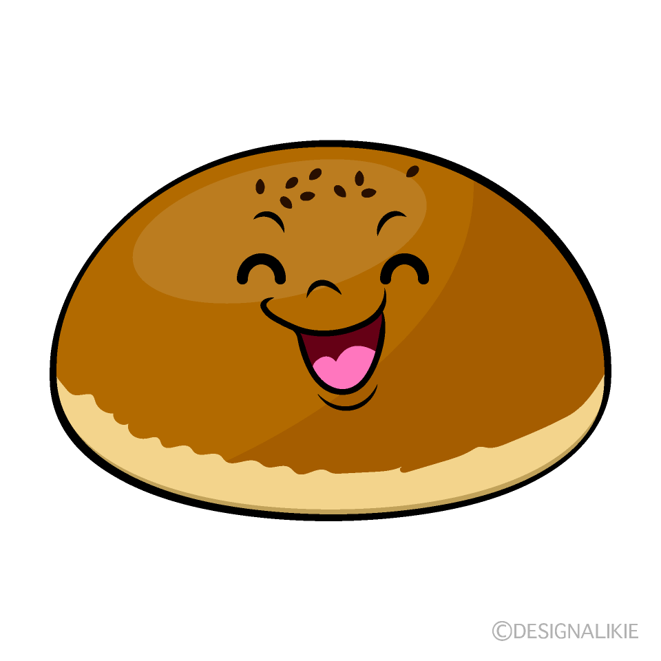かわいい笑顔のアンパンイラスト