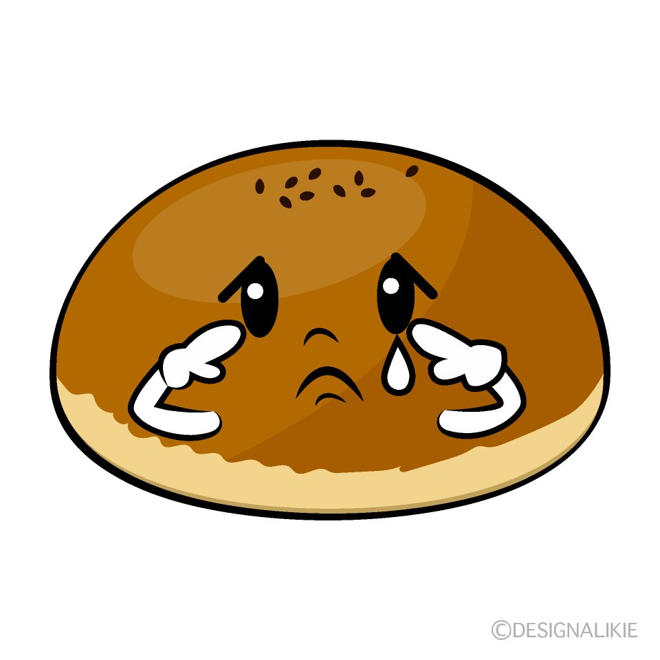 かわいい悲しいアンパンイラスト