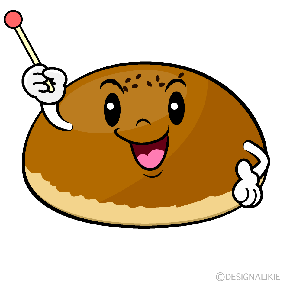 かわいい話すアンパンイラスト