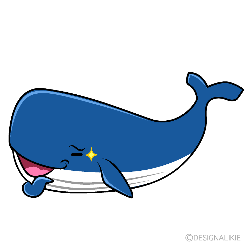 かわいいいいね！のクジライラスト