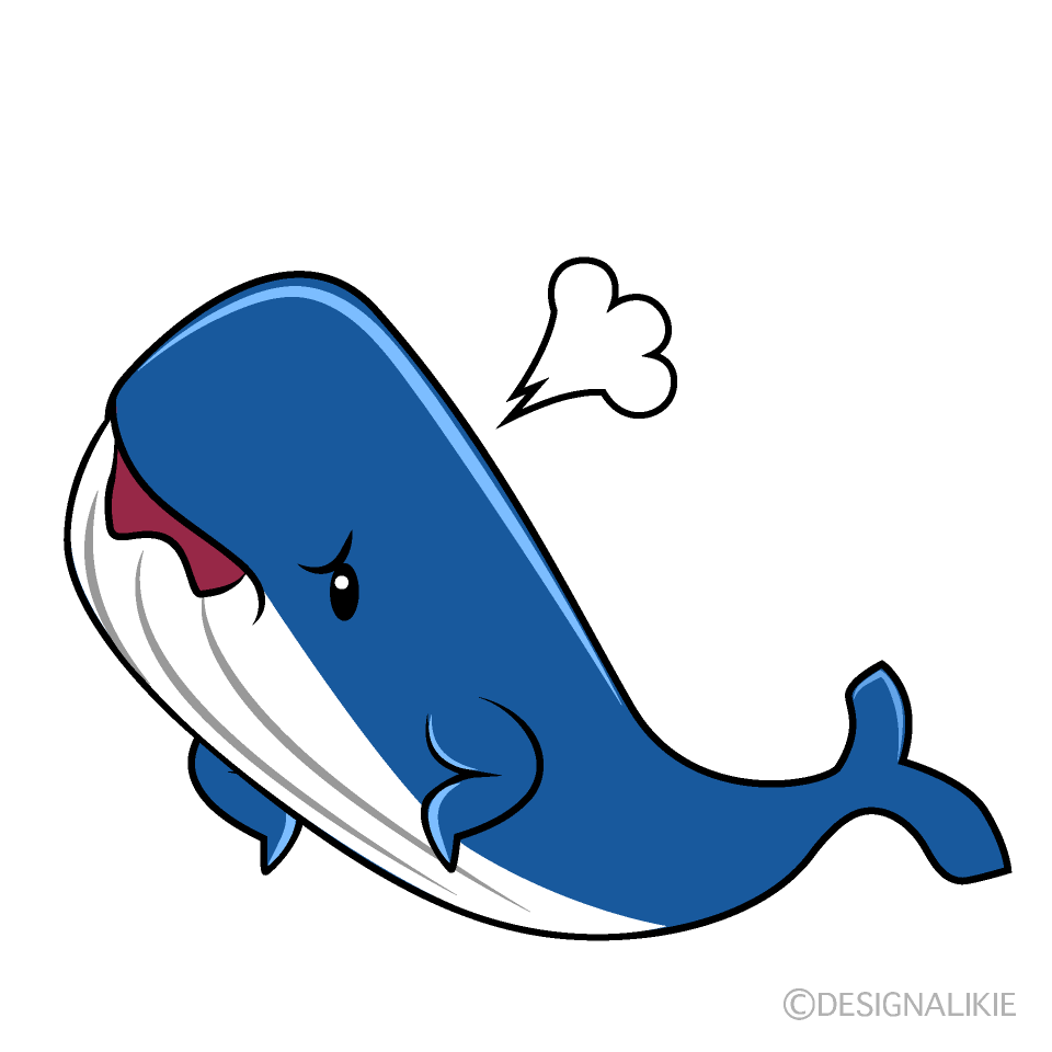 かわいい親子のクジライラスト