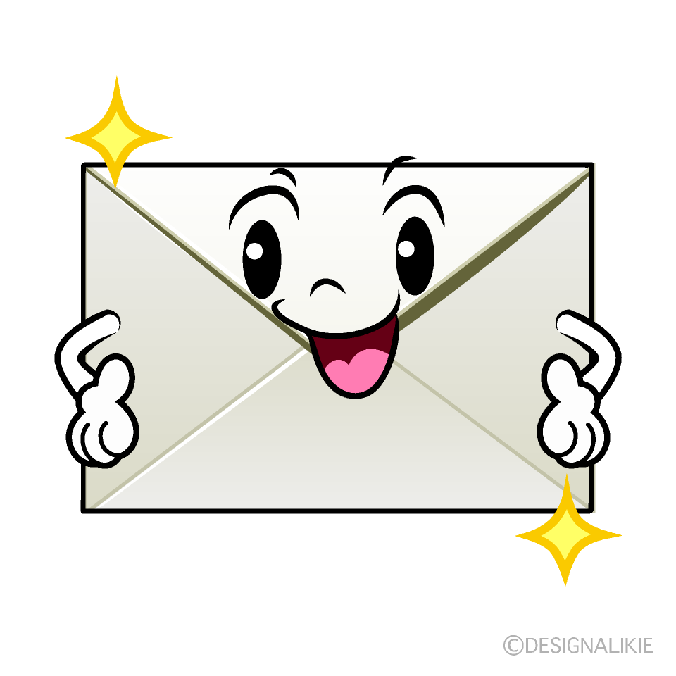 かわいい煌くメールイラスト