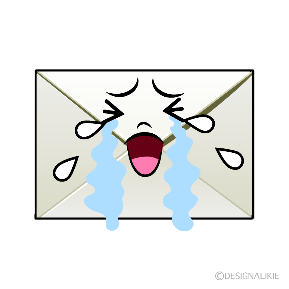 Cute Crying Email Clipart