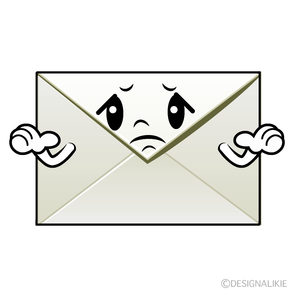 かわいい困るメールイラスト