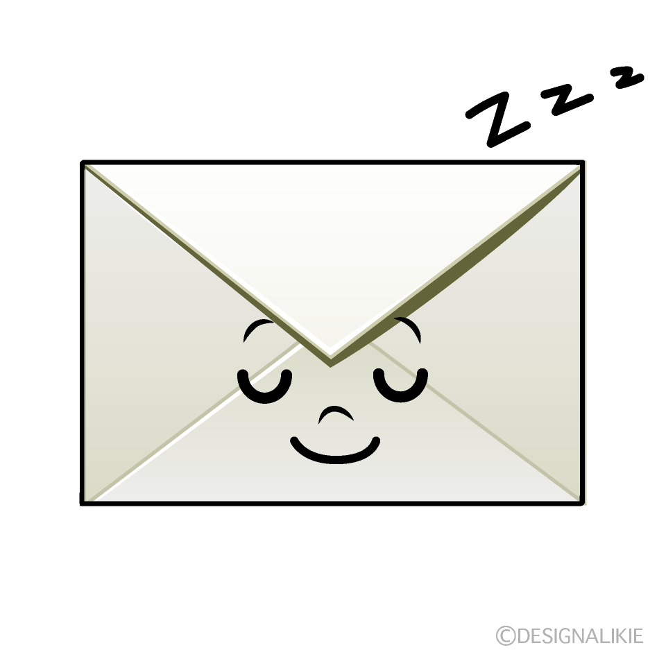 かわいい寝るメールイラスト