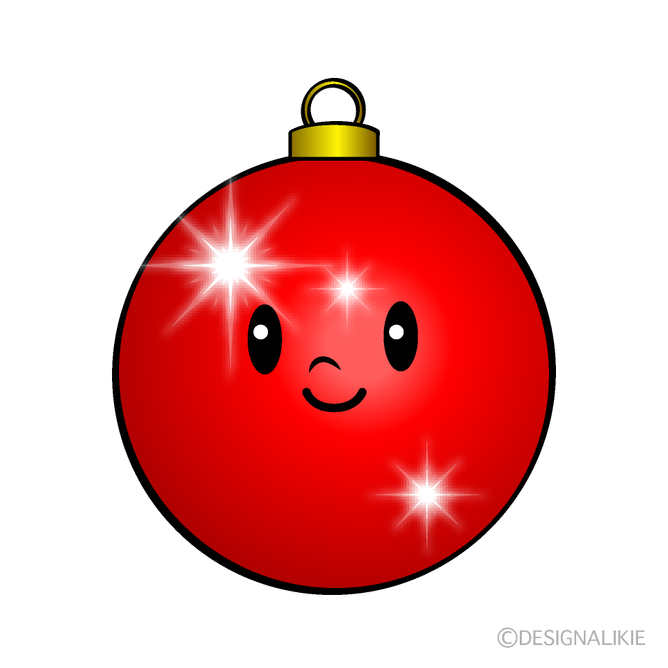 かわいいクリスマスオーナメントイラスト