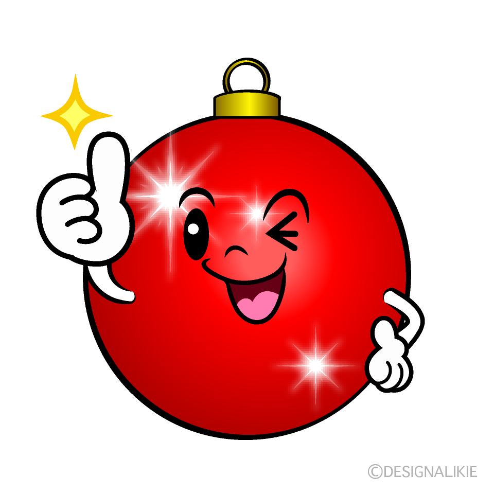 かわいいいいね！のクリスマスオーナメントイラスト