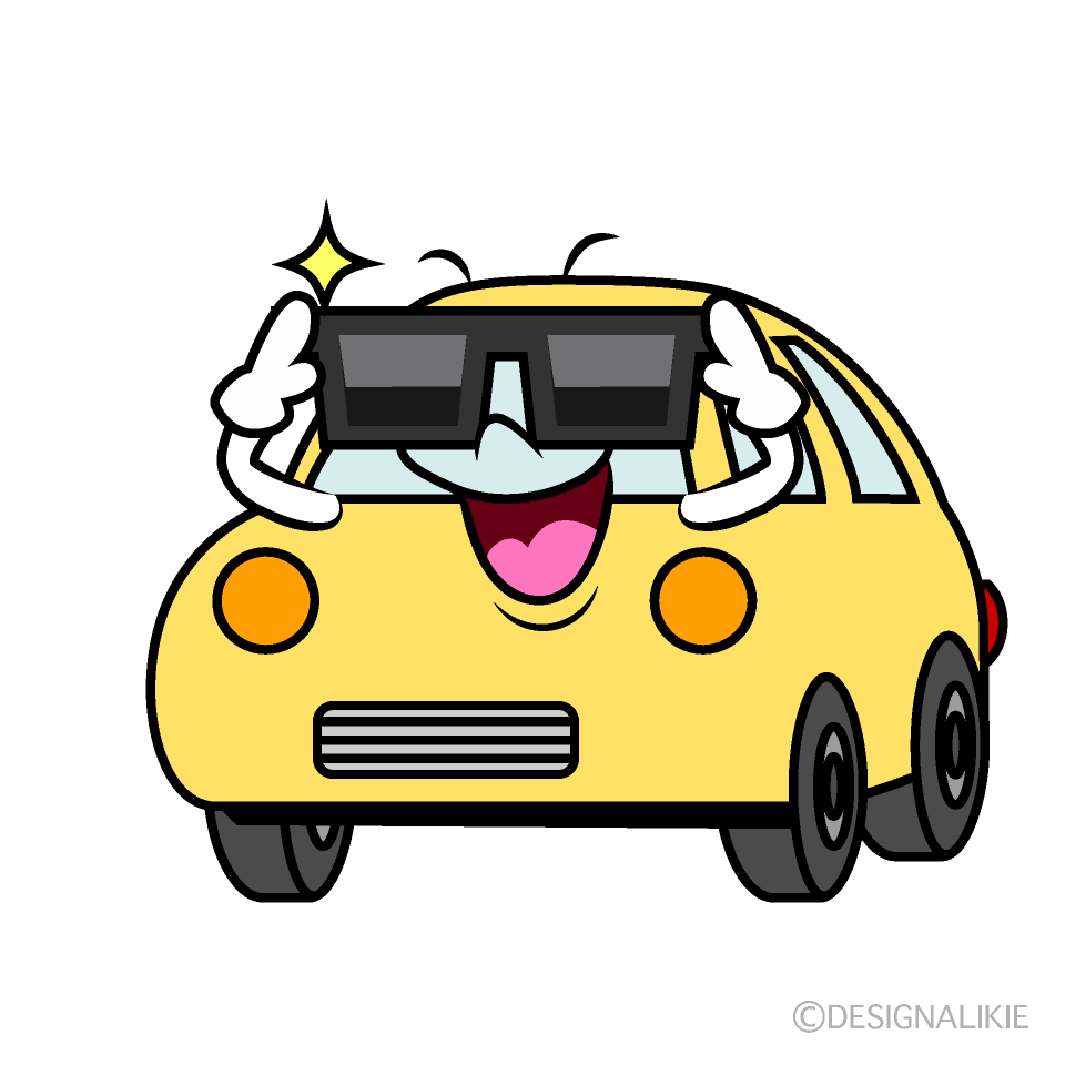 Cute Sunglasses Compact Car Clipart