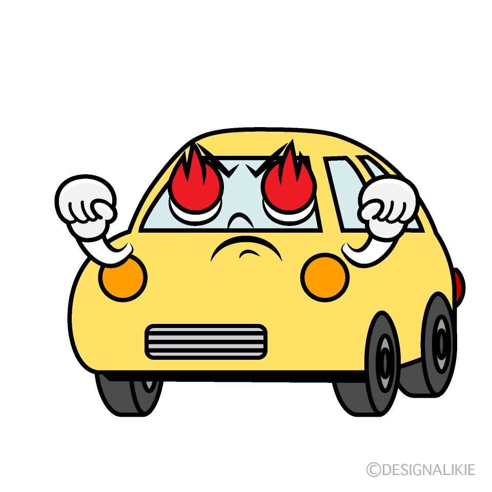 かわいい熱意の軽自動車イラスト