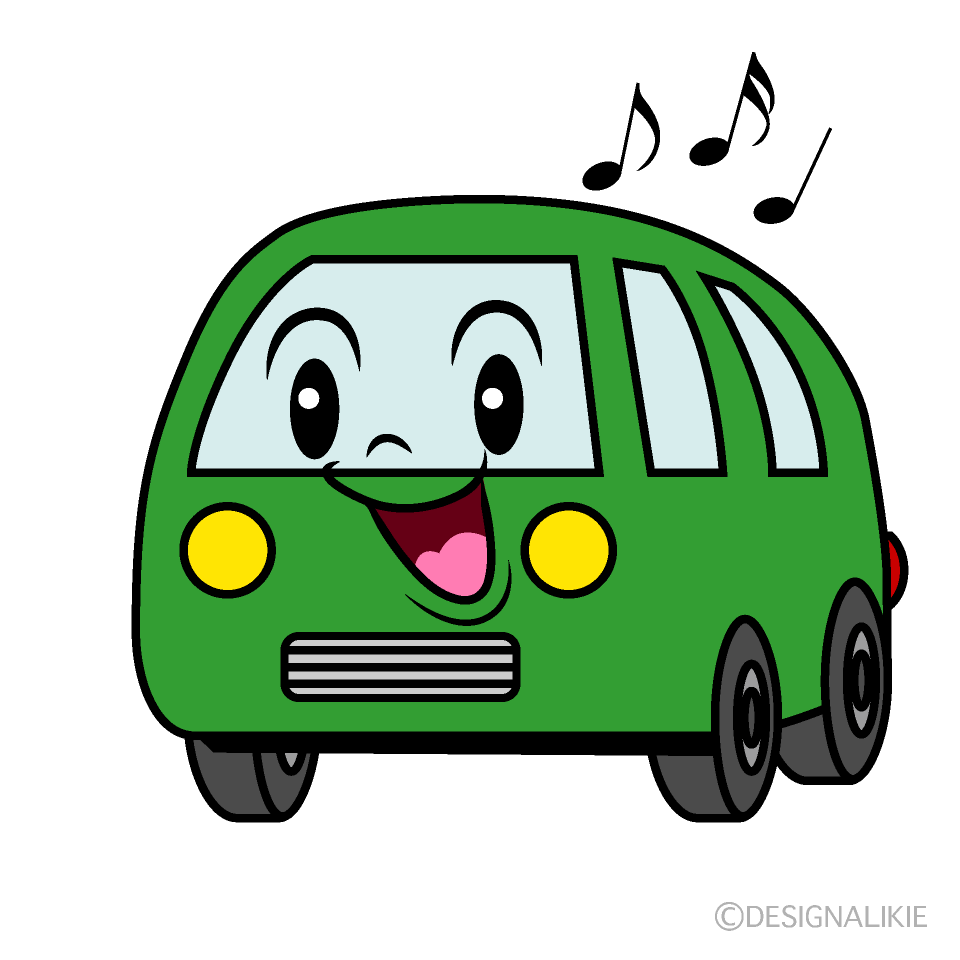かわいい歌うバンイラスト
