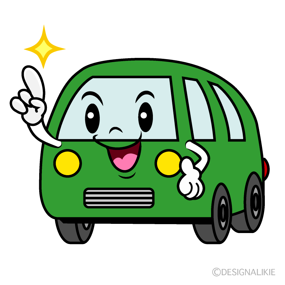 かわいい指差すバンイラスト