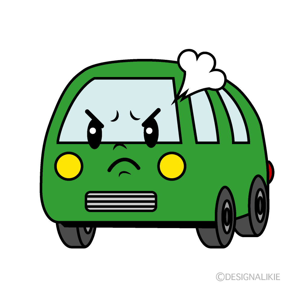 かわいい怒るバンイラスト