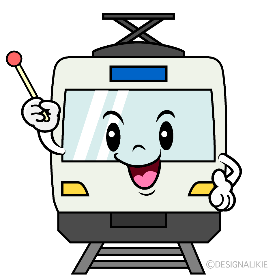 かわいい話す電車イラスト