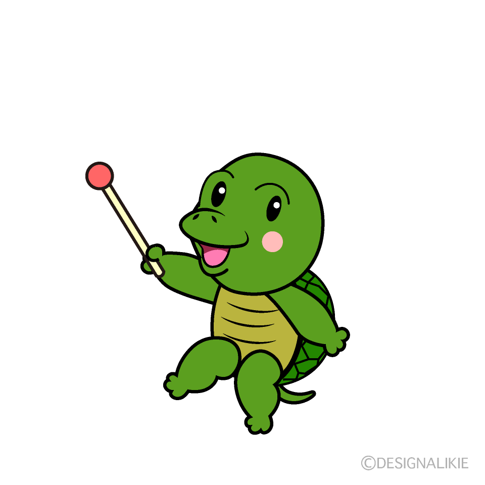かわいい説明するカメイラスト