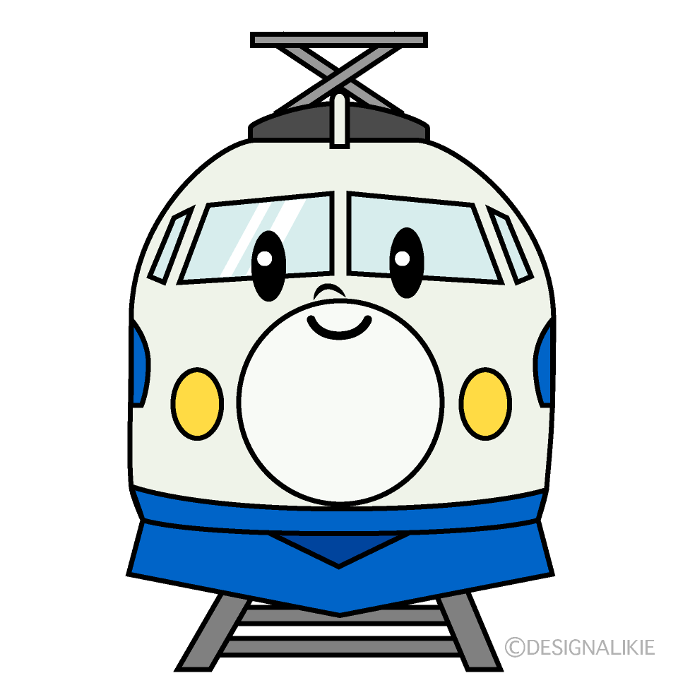 かわいい新幹線こだまイラスト