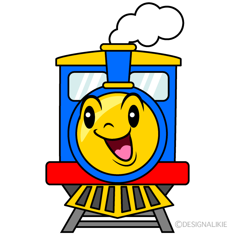 かわいい歌う汽車イラスト